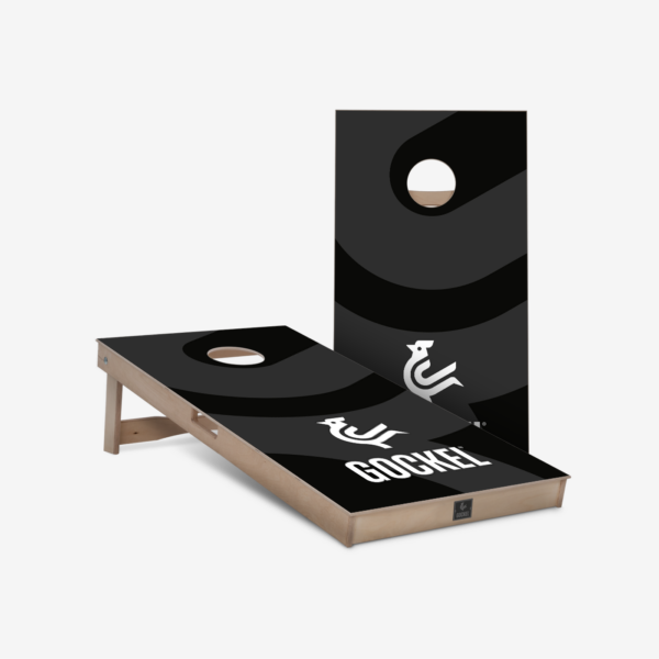 Cornhole boards Gockel logo