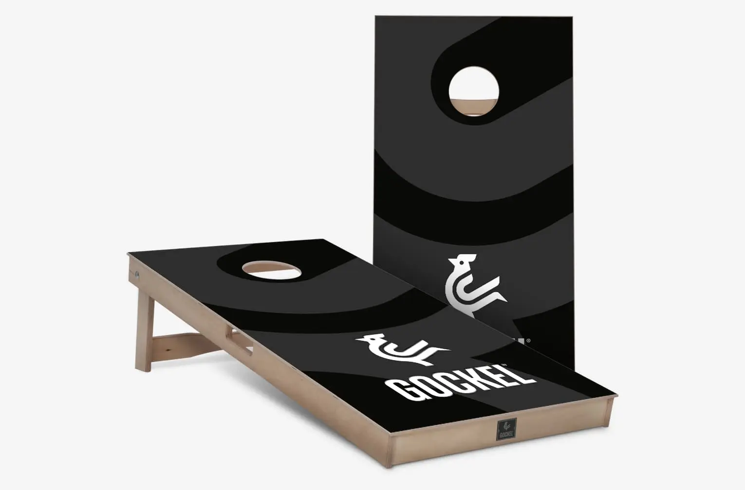 Cornhole boards Gockel logo