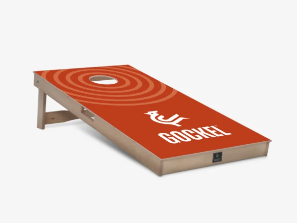 Cornhole board oranje cirkels