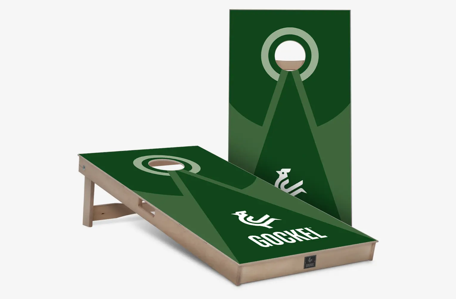 Cornhole boards groene pyramide