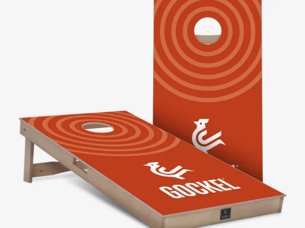 Cornhole boards oranje cirkels