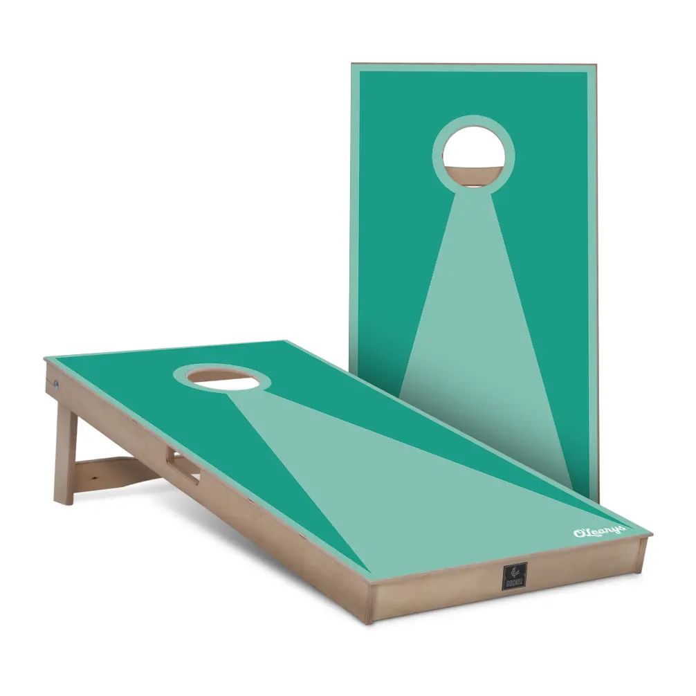 O'learys - custom cornhole game set with company logo, ideal as a personalised business gift.